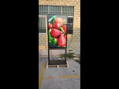 Ψηφιακή διαδραστική στήλη εξωτερικού χώρου LCD 55 ιντσών, εξαιρετικά λεπτή πάχος 98 mm, σύστημα φυσικής ψύξης