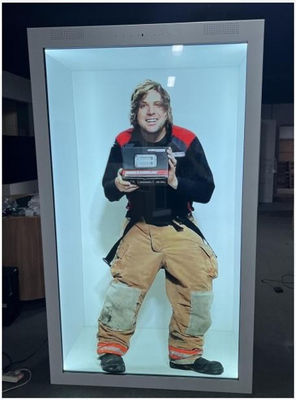 86/75 ίντσες Δείτε μέσα από οθόνη LCD διαφανής οθόνη 3D ολογραφικό κουτί